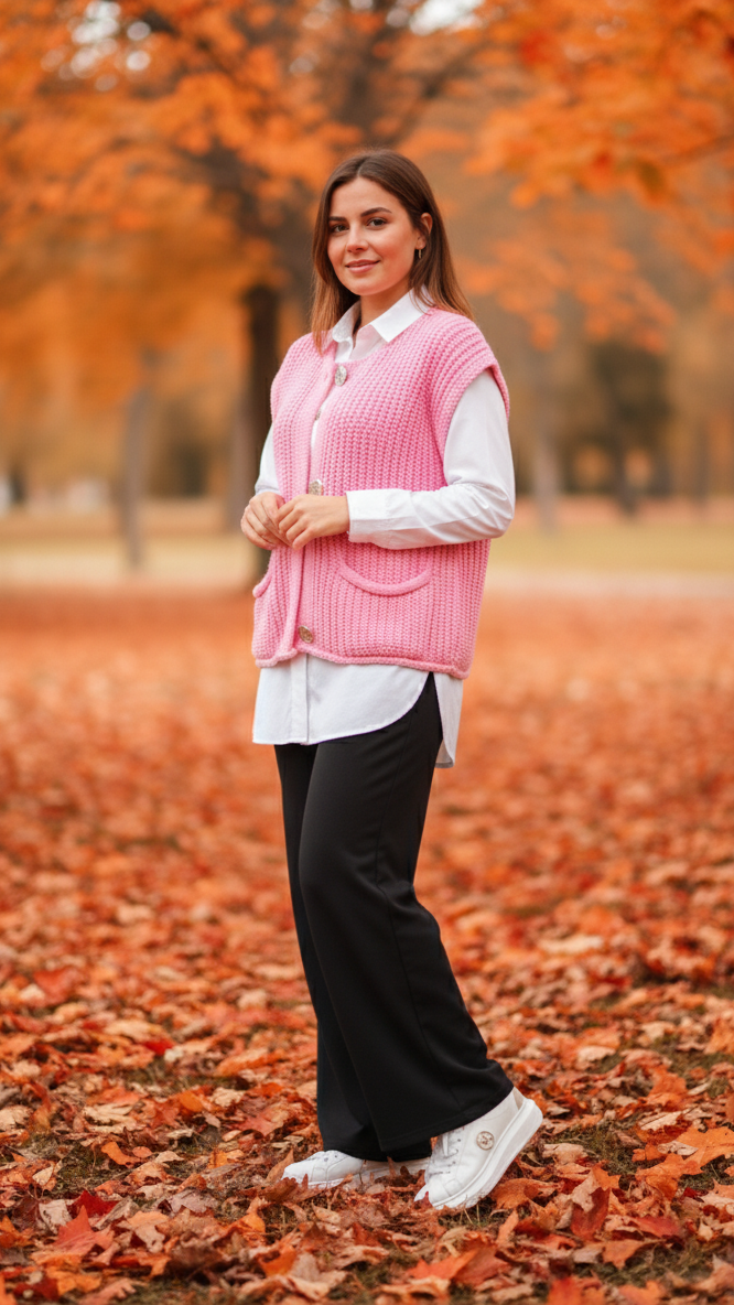 Gilet Chic Boutonné