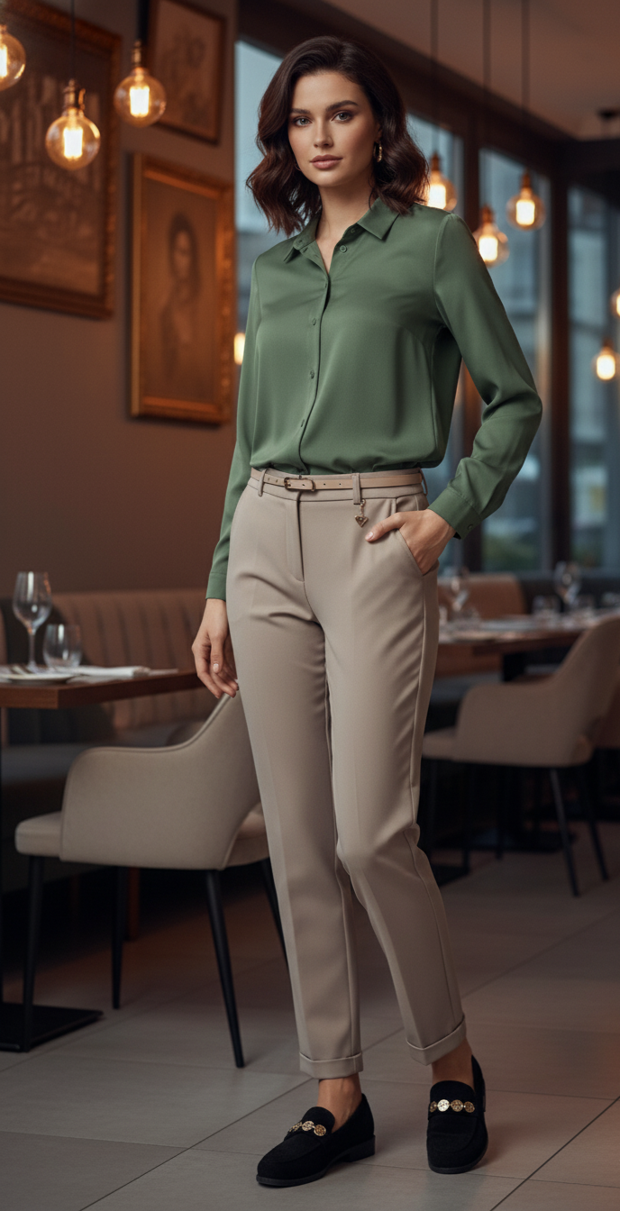 Chemise Femme Coton Stretch Manches Longues Coupe Classique Élégante Confort Bureau – PureLine | LyaMode