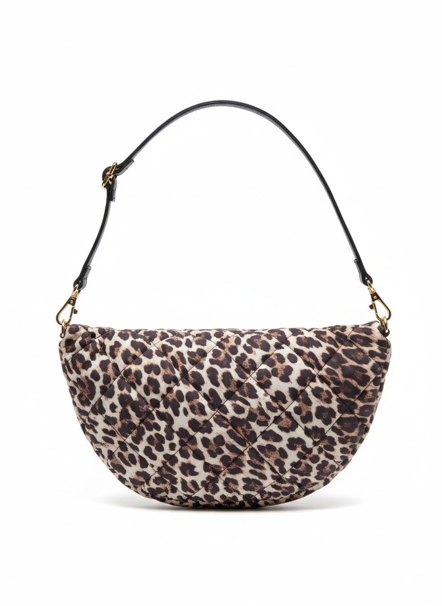 Banane Féline Matelassée Beige