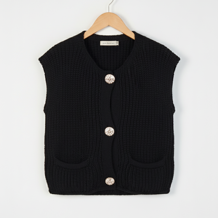 Gilet Chic Boutonné