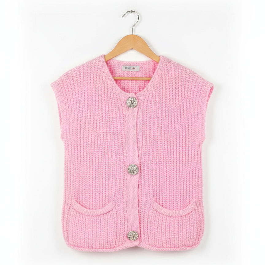Gilet Chic Boutonné