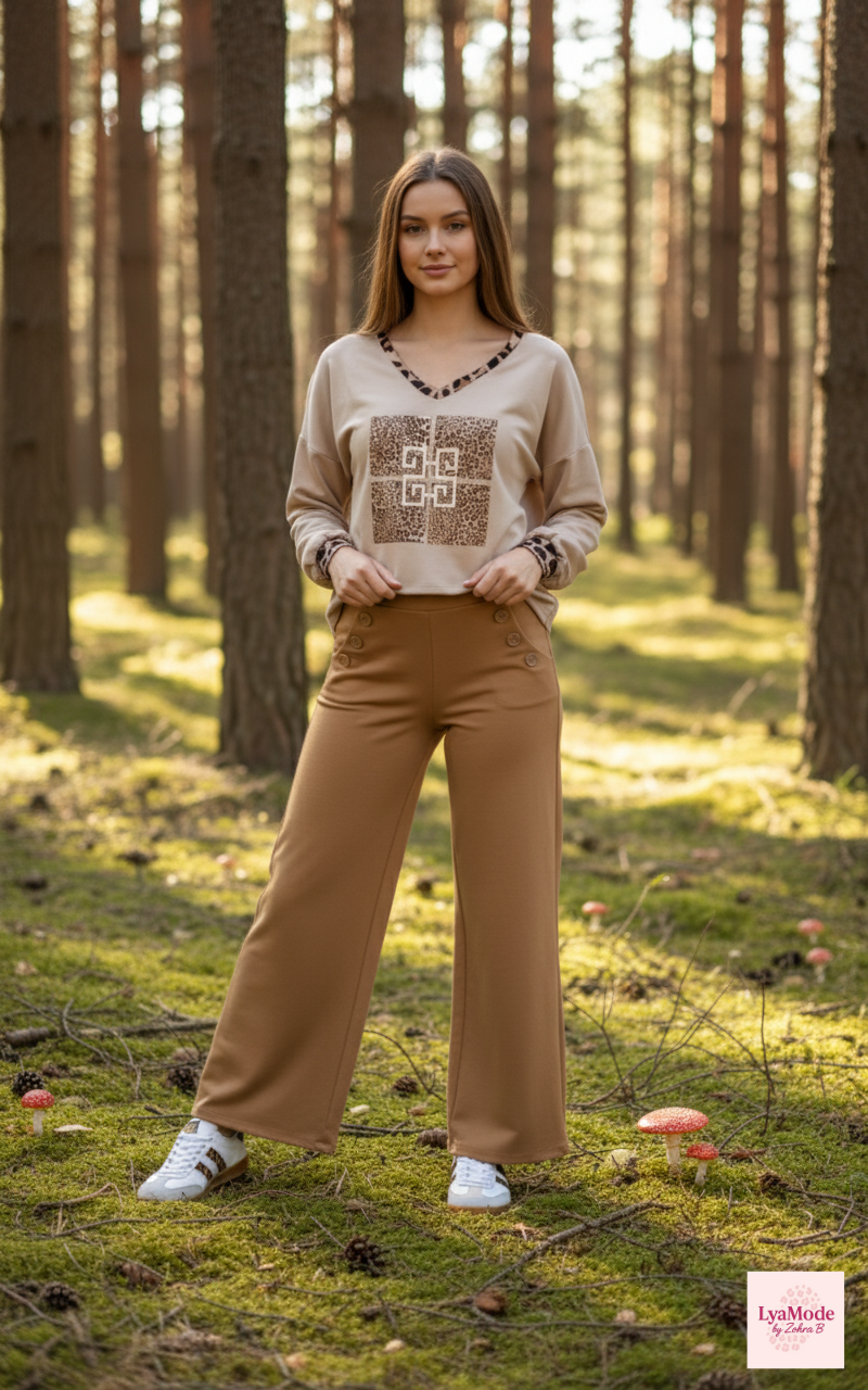 Pantalon Sable Éclatant