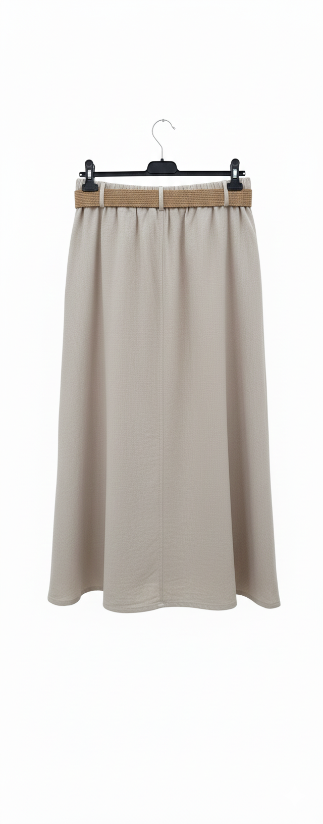 Jupe longue femme fluide effet lin 100% coton taille élastique coupe bohème légère été chic taille unique jusqu’au 44 | LyaMode