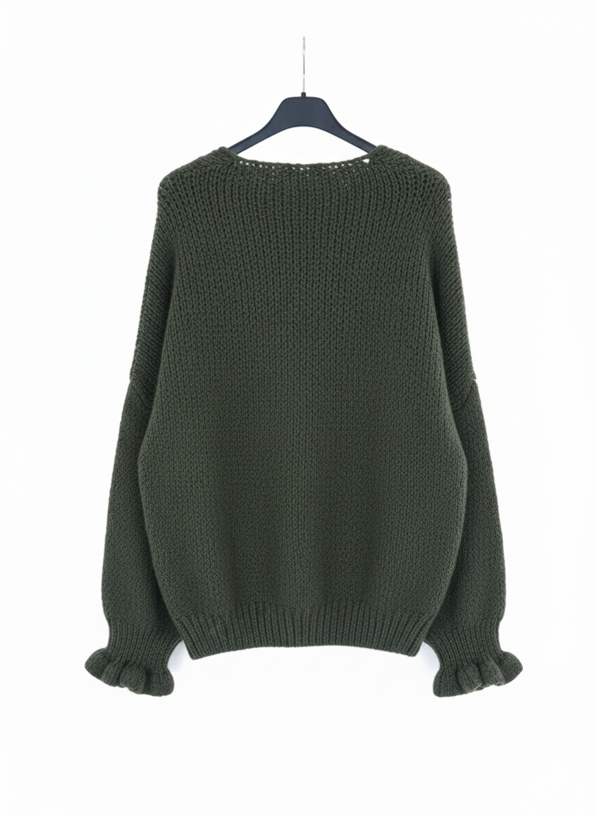 Gilet CocoonLace – Cardigan maille ultra douce lacage devant coupe ample chic confortable femme taille unique | LyaMode