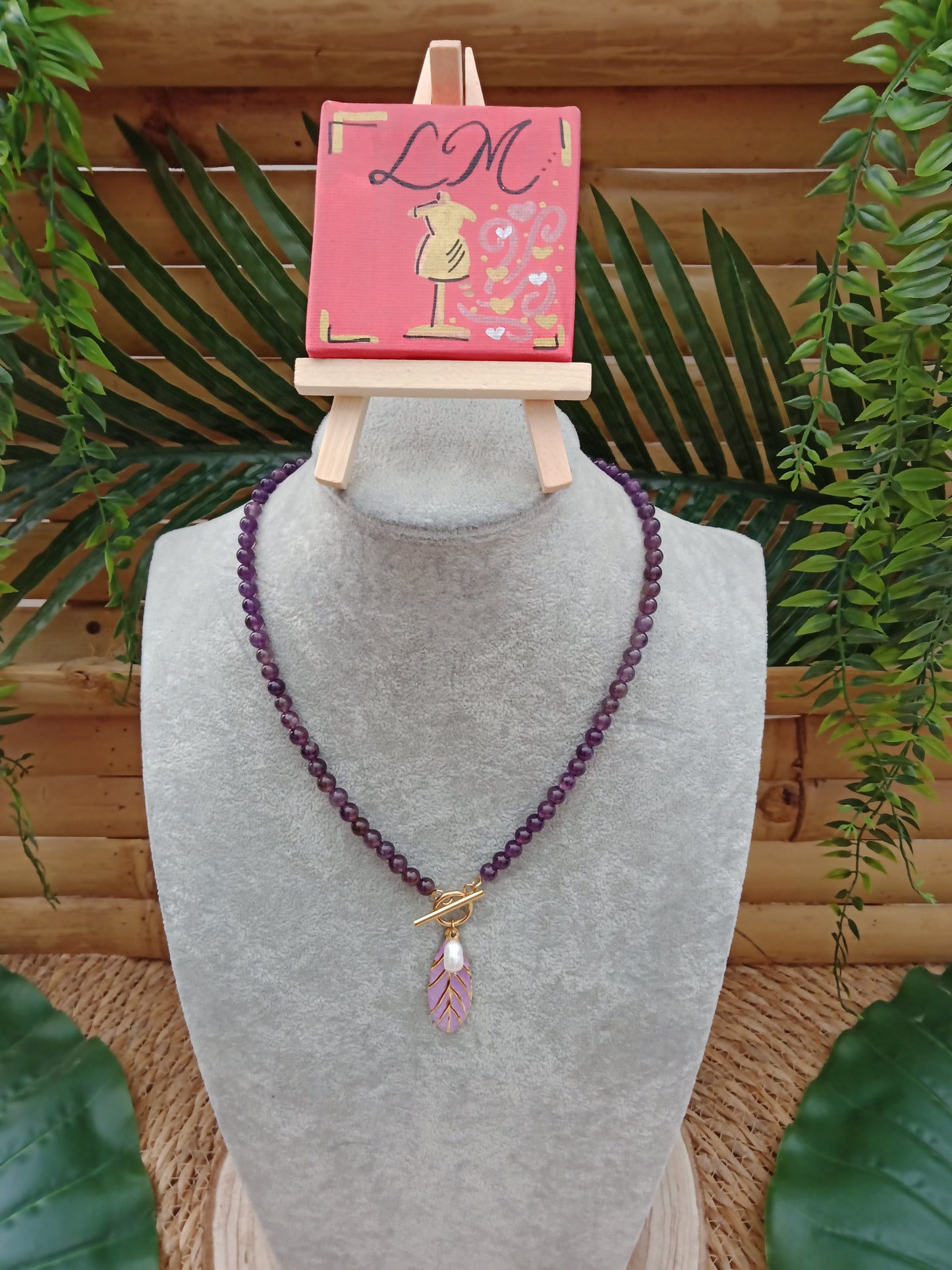 Collier Plume Bohème