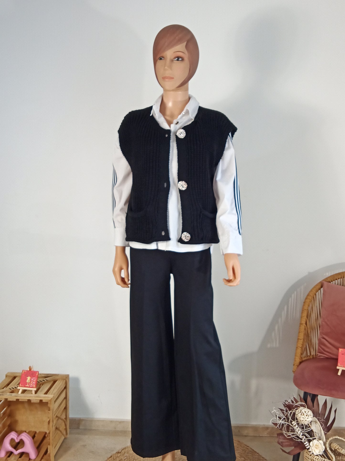 Gilet Chic Boutonné