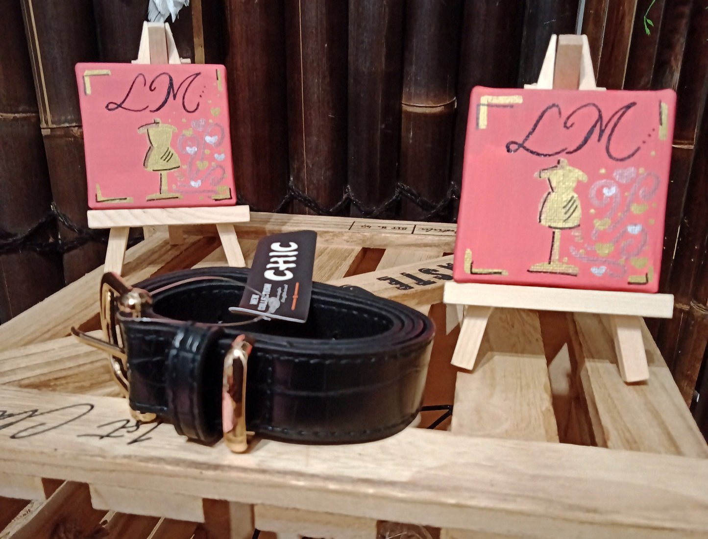 Ceinture Croco Doré