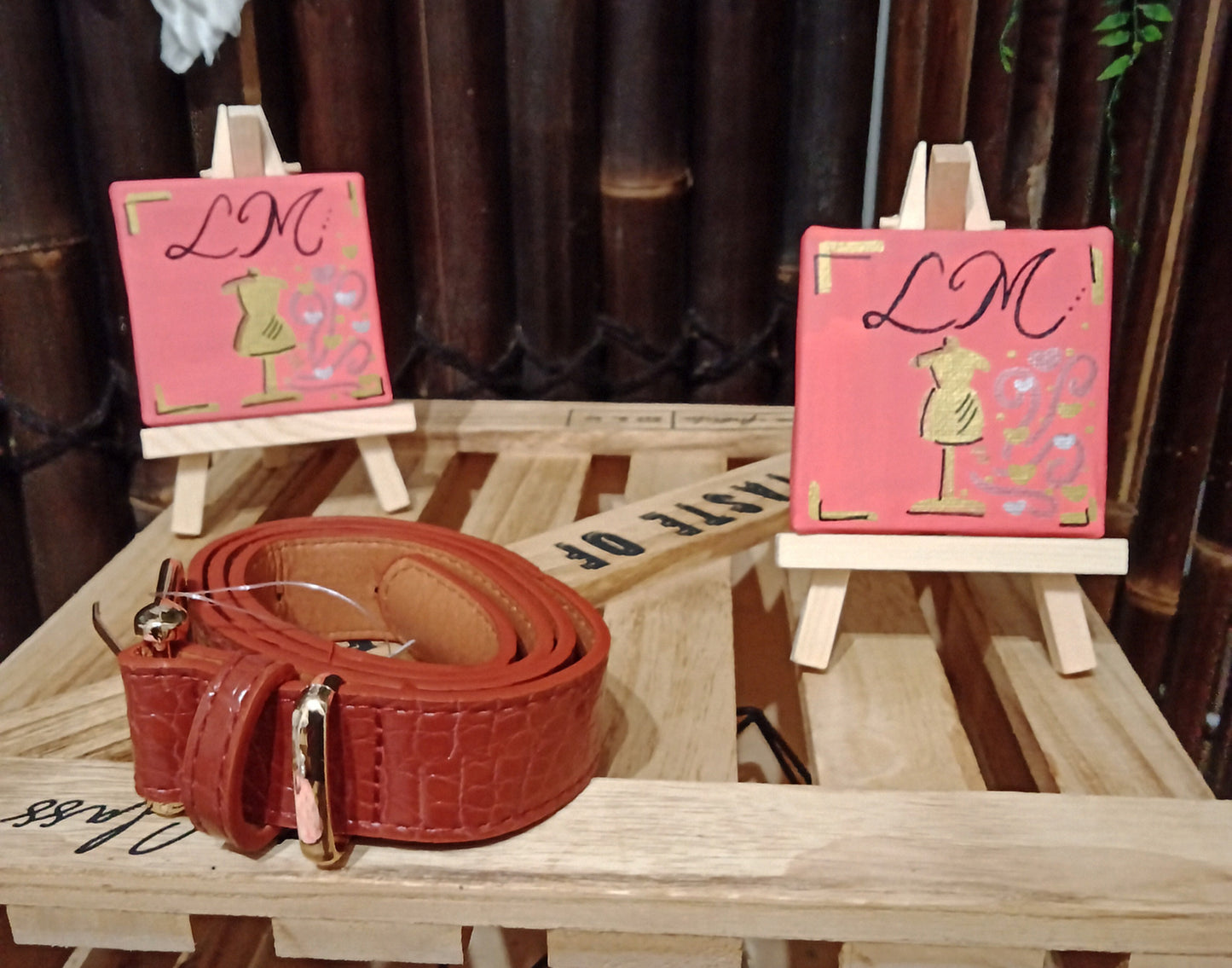 Ceinture Croco Doré