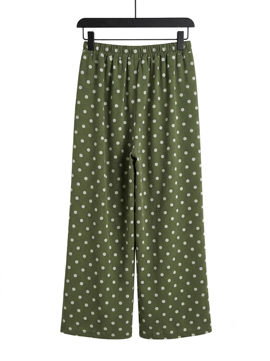 Pantalon Dolce Vita large à pois femme taille unique fluide élastiqué – LyaMode