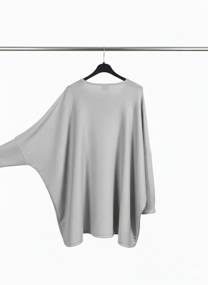 Pull femme grande taille maille fluide viscose coupe ample confortable manches longues | Nuance Libre – LyaMode