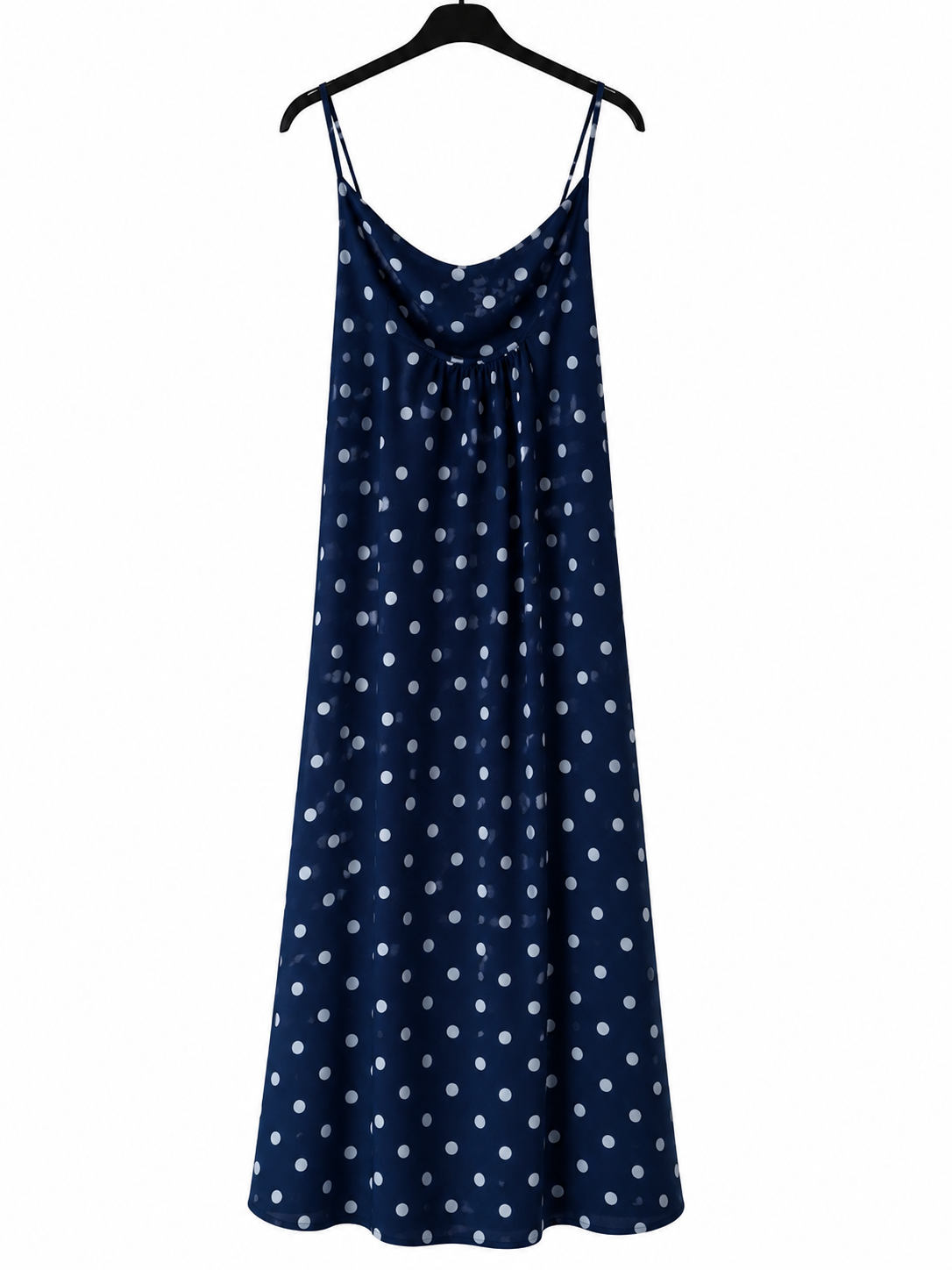 Robe longue à pois femme – Taille unique 100 % polyester – Pois de Charme | LyaMode