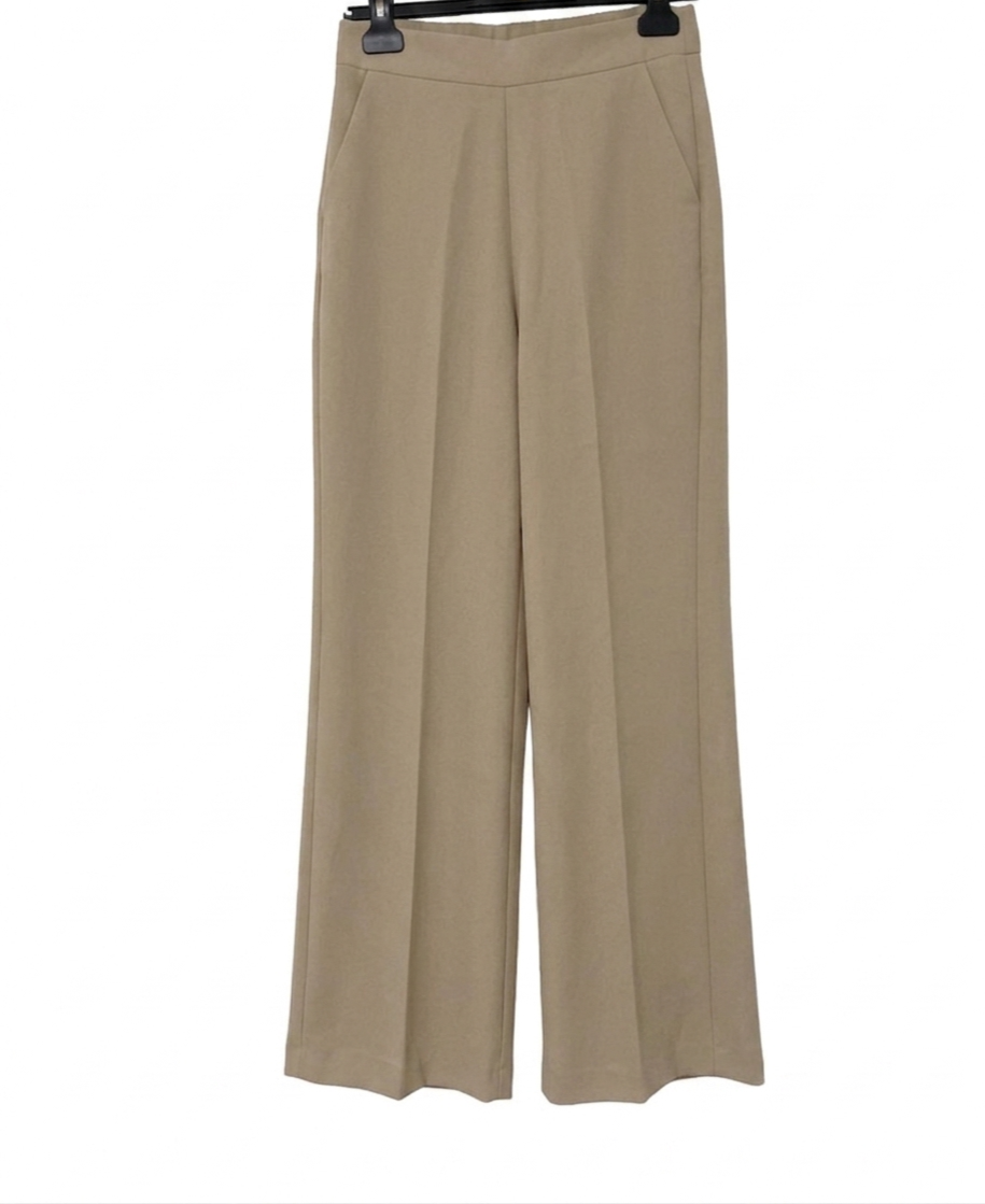 Pantalon Large Fluide Taille Élastique Femme – Flow Élancé | LyaMode