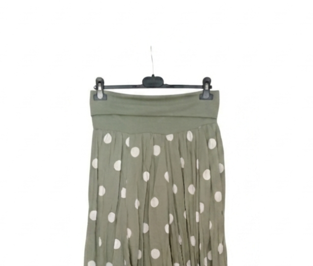 Jupe longue en coton à pois femme Taille Unique jusqu'au 42 100 % coton | LyaMode