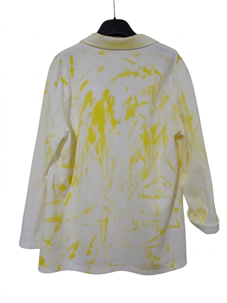 Veste blazer imprimée femme oversize lettres dorées fausses poches "Blaze Pop" LyaMode