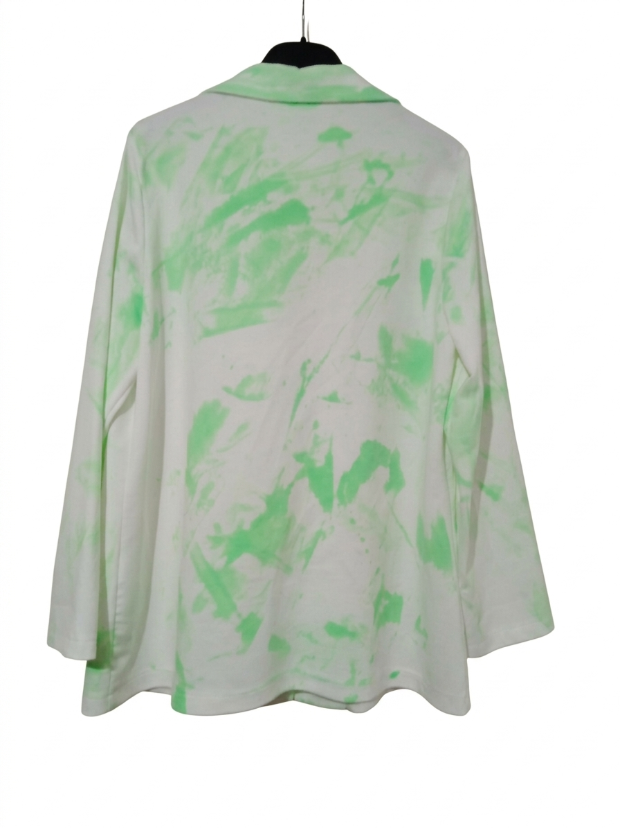 Veste blazer imprimée femme oversize lettres dorées fausses poches "Blaze Pop" LyaMode