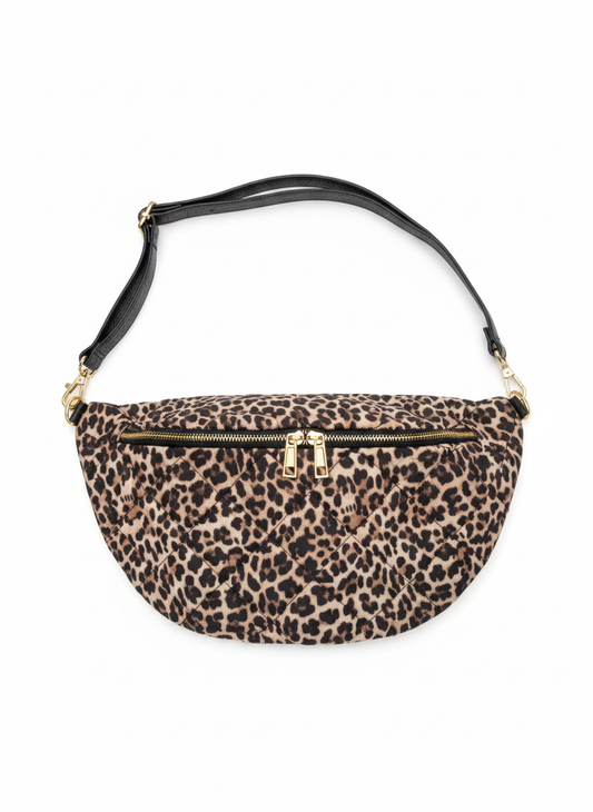 Banane Féline Matelassée Marron clair