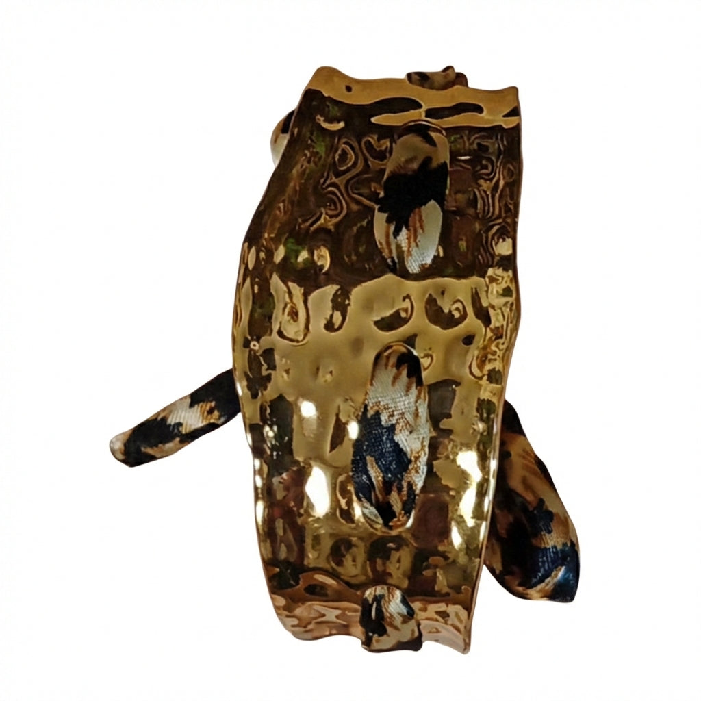 Bracelet/Manchette Féline Dorée