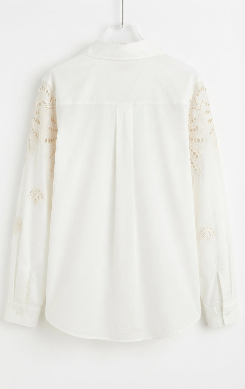 Chemise ÉVENTAIL Femme Ajourée 100% Coton | LyaMode