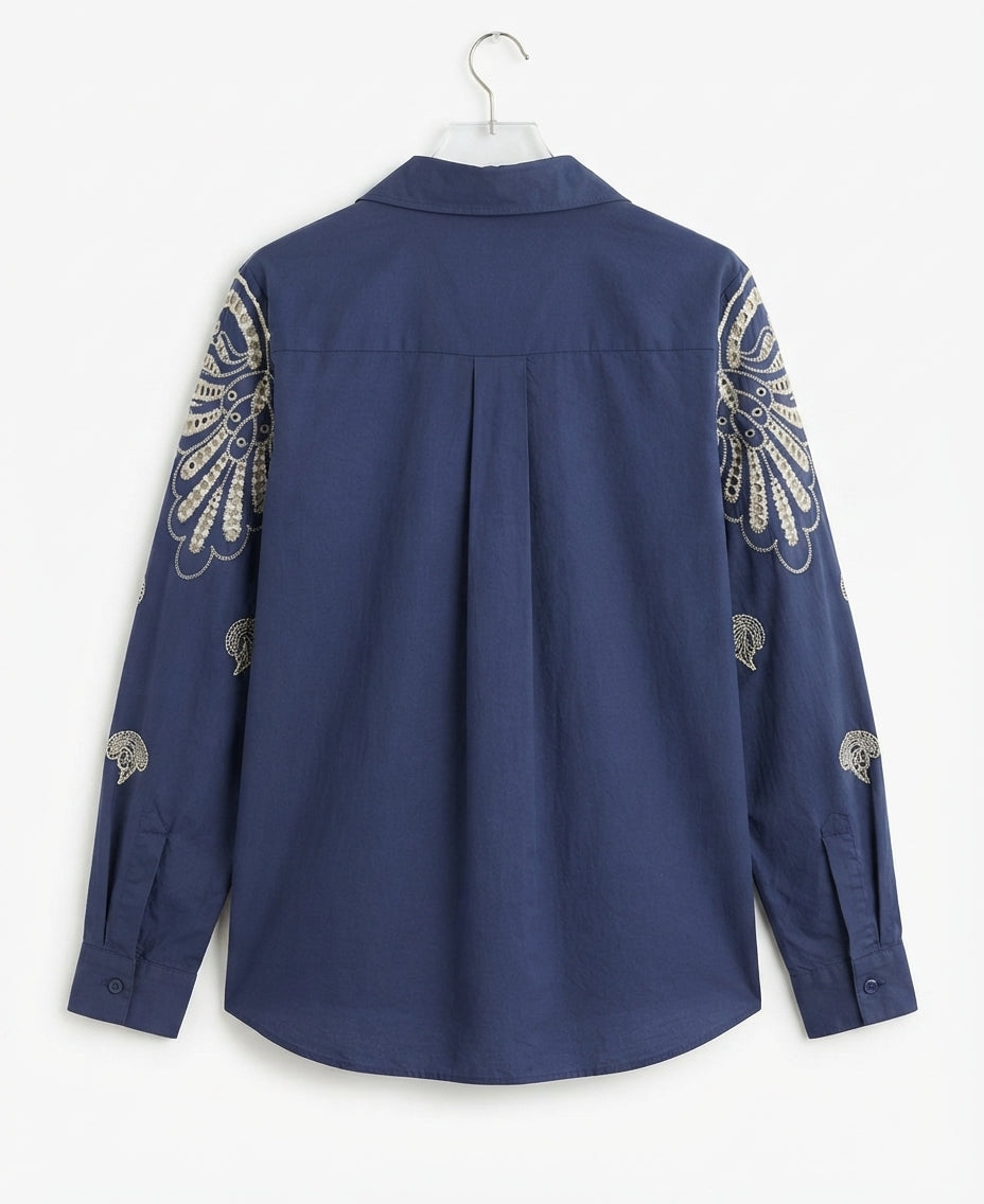 Chemise ÉVENTAIL Femme Ajourée 100% Coton | LyaMode