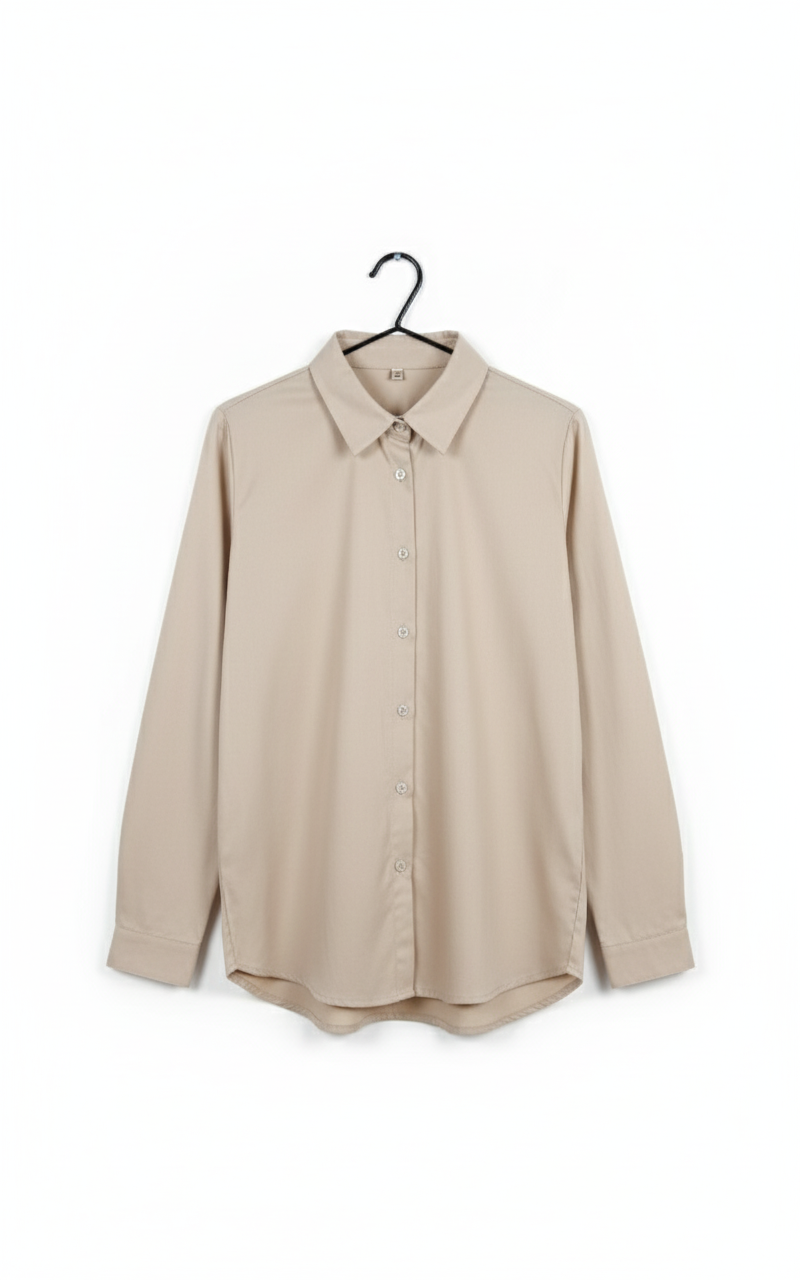 Chemise Femme Coton Stretch Manches Longues Coupe Classique Élégante Confort Bureau – PureLine | LyaMode