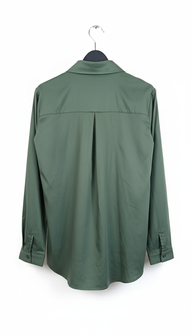 Chemise Femme Coton Stretch Manches Longues Coupe Classique Élégante Confort Bureau – PureLine | LyaMode