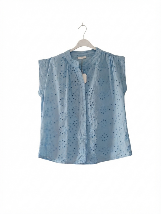 Chemisier Boréal en coton broderie anglaise | LyaMode