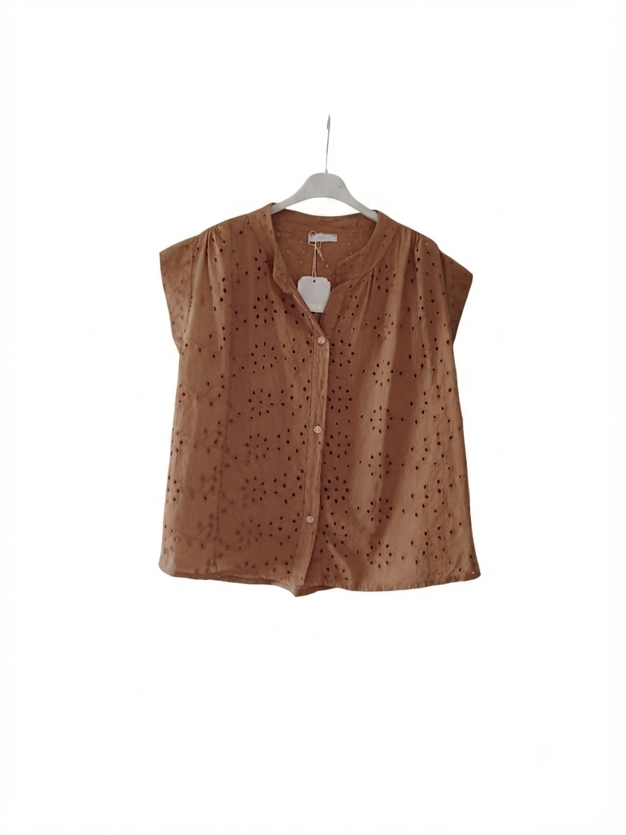 Chemisier Boréal en coton broderie anglaise | LyaMode
