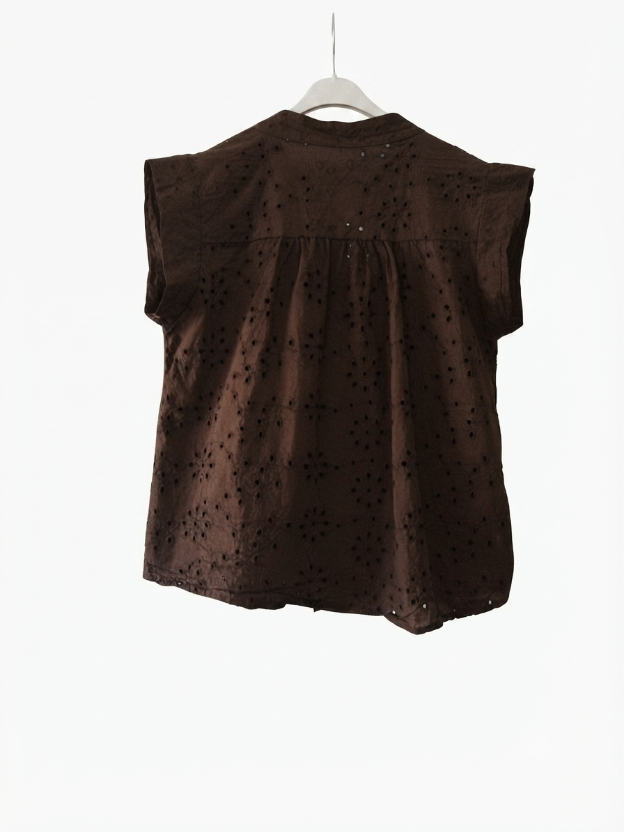 Chemisier Boréal en coton broderie anglaise | LyaMode