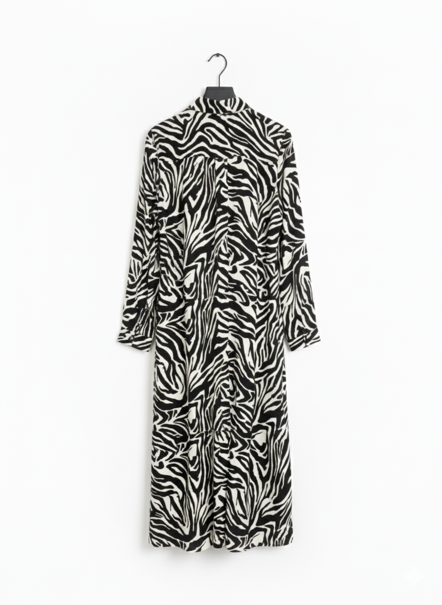 Robe-Chemise Femme Fluide Taille Unique Imprimé Léopard Coupe Ample Confort – Éclat Sauvage | LyaMode