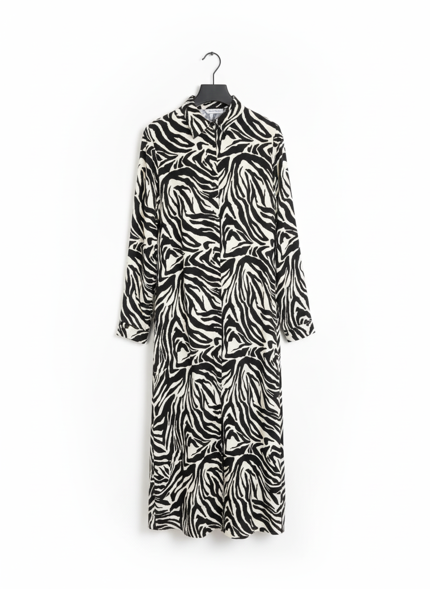 Robe-Chemise Femme Fluide Taille Unique Imprimé Léopard Coupe Ample Confort – Éclat Sauvage | LyaMode