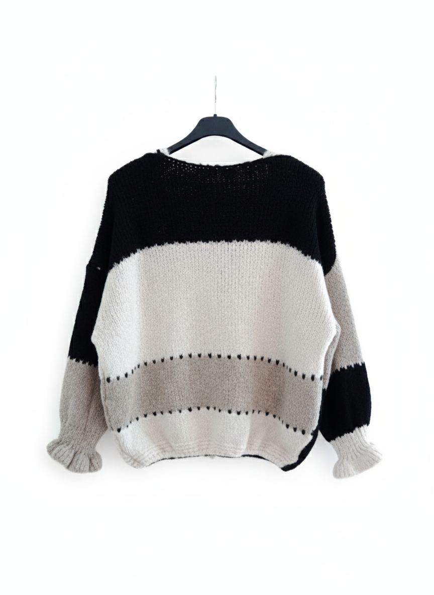 Gilet CocoonCardi – Cardigan maille épaisse ultra douce boutons dorés coupe loose chic confortable femme taille unique | LyaMode