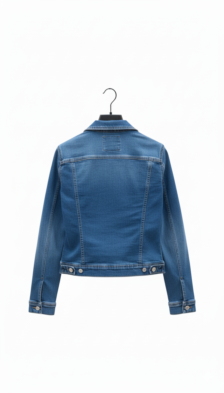 Veste en jean femme coupe moderne denim stretch confortable coton casual chic mi-saison du 36 au 46 | LyaMode