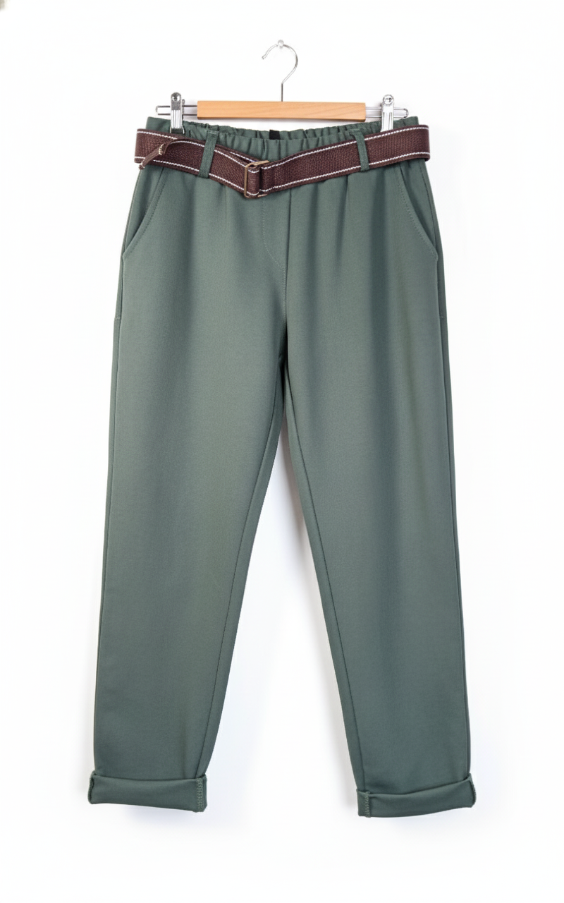 Pantalon femme fluide chic coupe droite stretch confortable taille élastique viscose doux bureau casual élégant taille unique | Évasion Chic – LyaMode