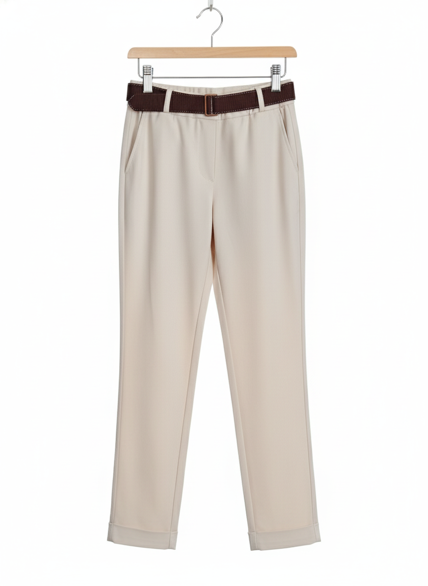 Pantalon femme fluide chic coupe droite stretch confortable taille élastique viscose doux bureau casual élégant taille unique | Évasion Chic – LyaMode