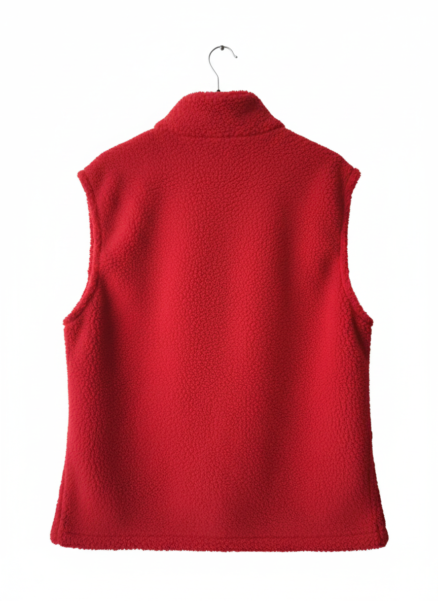 Gilet sans manches femme long effet laine doux coupe droite poches chic confortable taille unique oversize superposition automne hiver | Nuage Doux – LyaMode