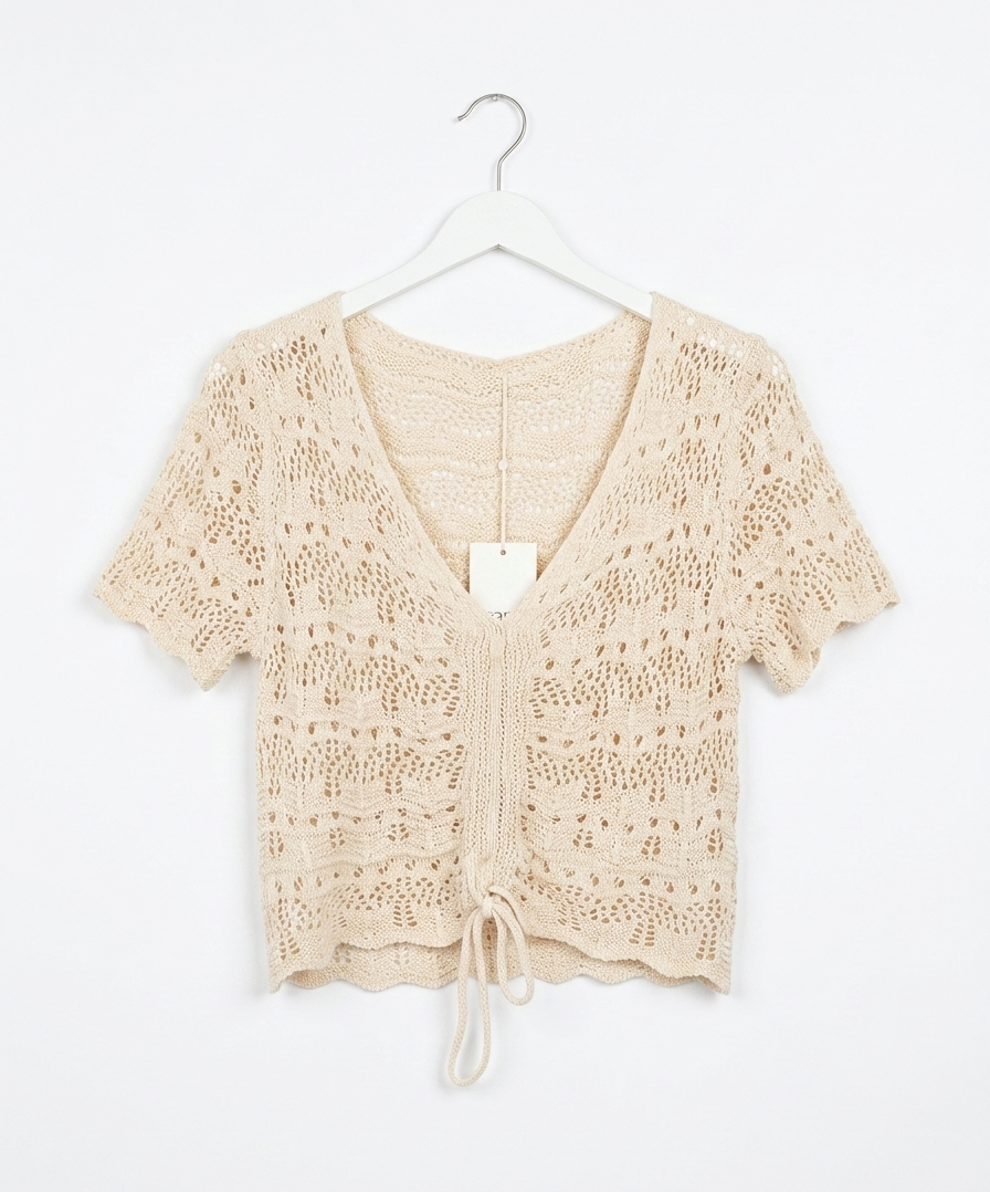 Haut court crochet femme 100% coton taille unique Brise Crochet – LyaMode