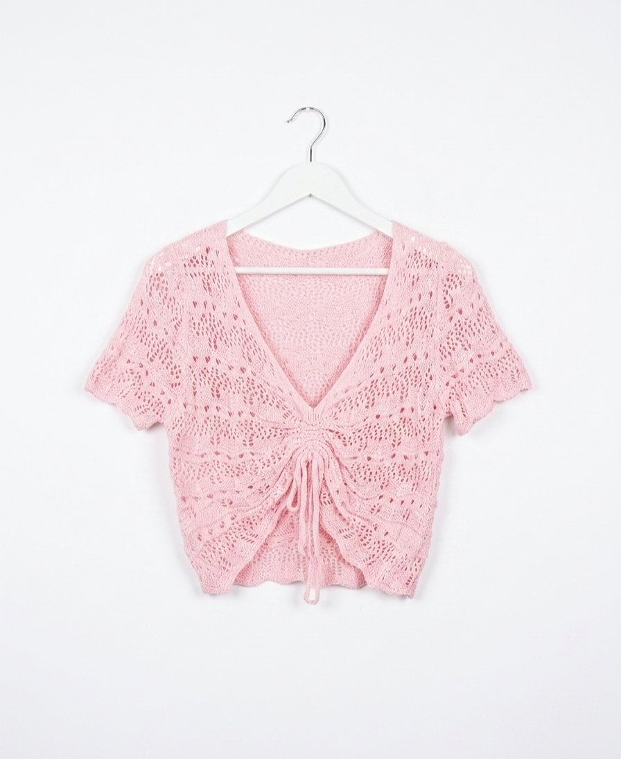 Haut court crochet femme 100% coton taille unique Brise Crochet – LyaMode