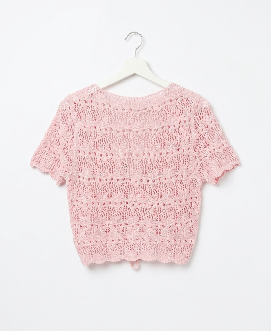 Haut court crochet femme 100% coton taille unique Brise Crochet – LyaMode