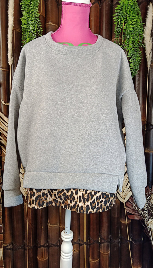 Sweat Minimaliste Gris
