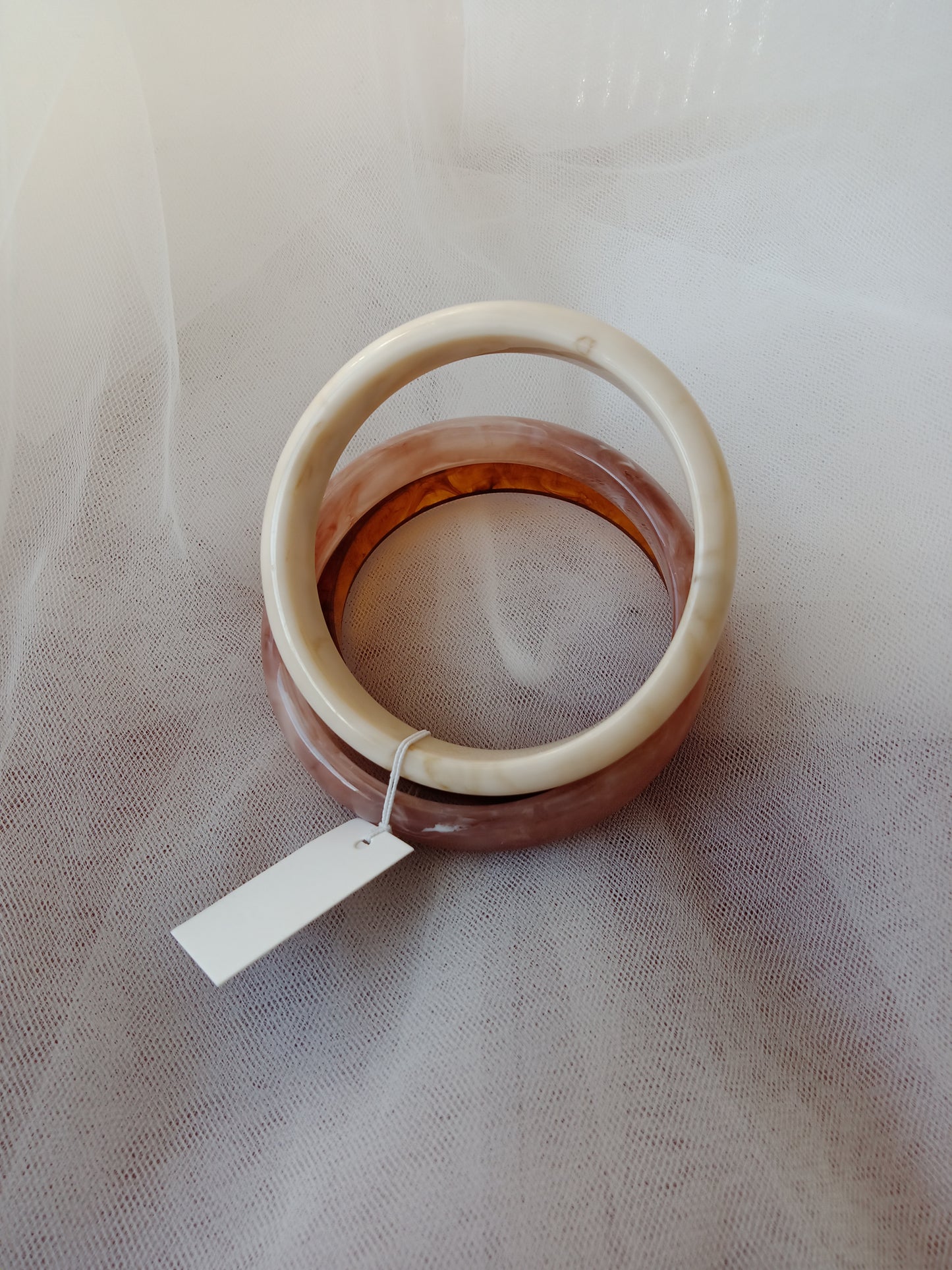 Lot de bracelets joncs en résine rigides femme tendance Pulse Résine | LyaMode