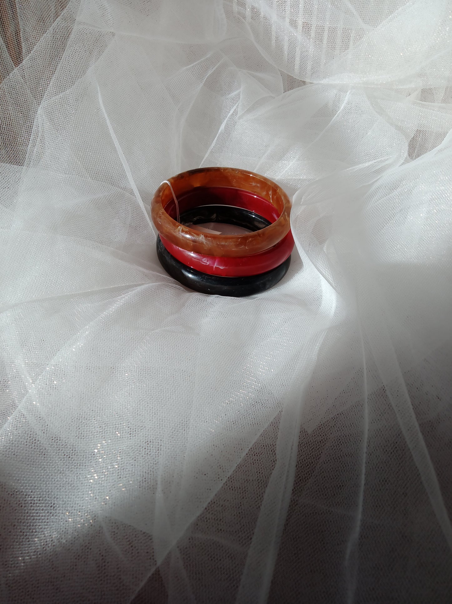 Lot de bracelets joncs en résine rigides femme tendance Pulse Résine | LyaMode