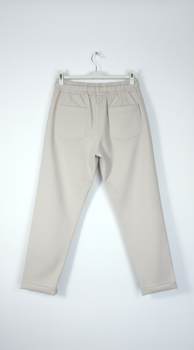 Pantalon magique Femme Confort Coton Stretch Taille Élastique Décontracté – Instants Paisibles | LyaMode