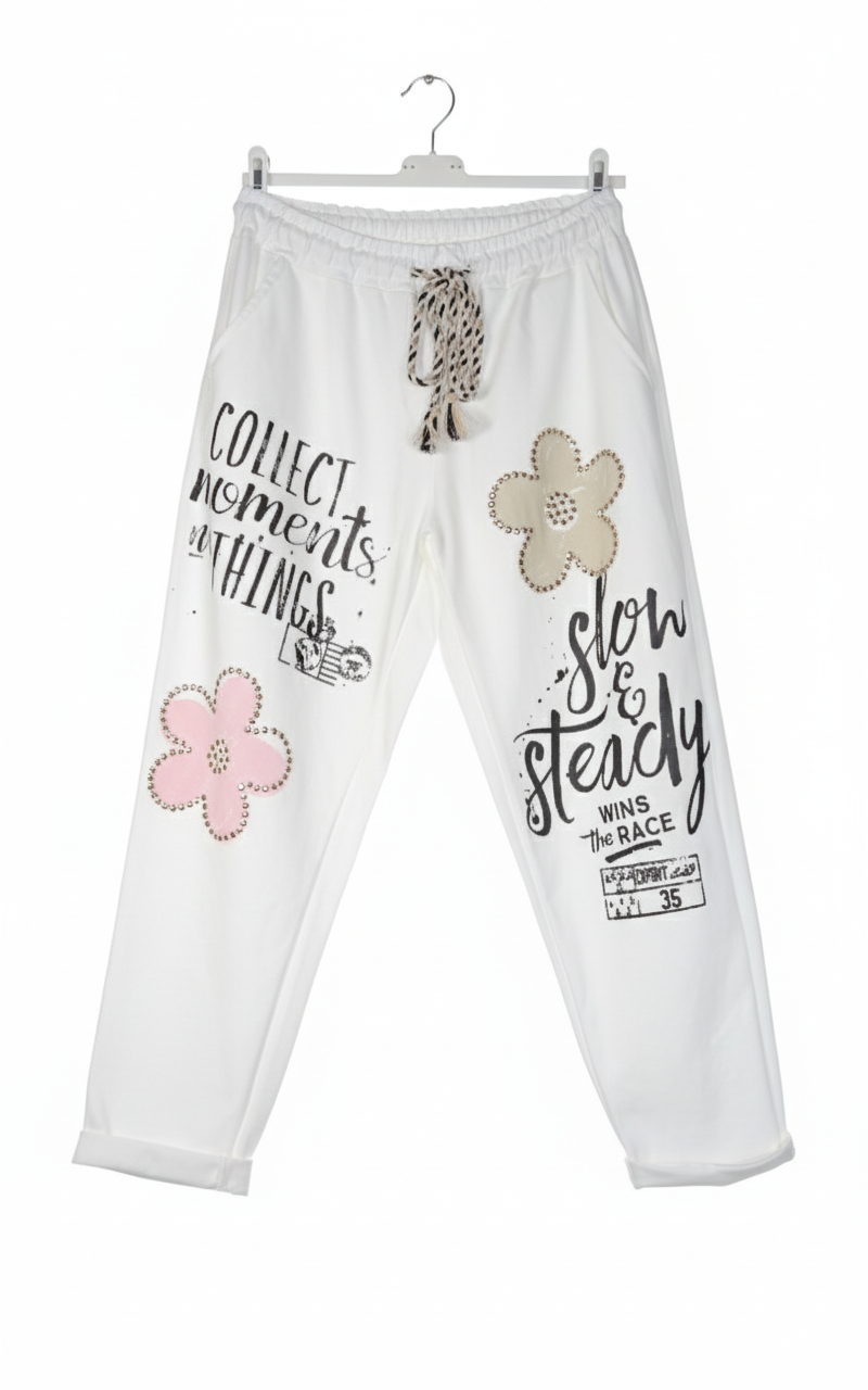 Pantalon magique Femme Confort Coton Stretch Taille Élastique Décontracté – Instants Paisibles | LyaMode
