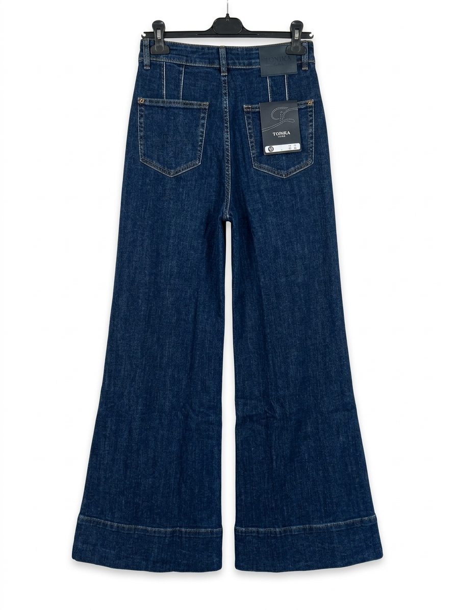 Jean large taille haute femme denim fluide coupe wide leg Denim Flow – LyaMode