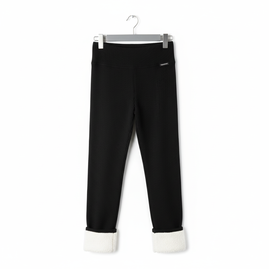 Legging femme doublé sherpa chaud thermique stretch confort hiver taille haute effet cosy sculptant | Cocoon’Chic – LyaMode