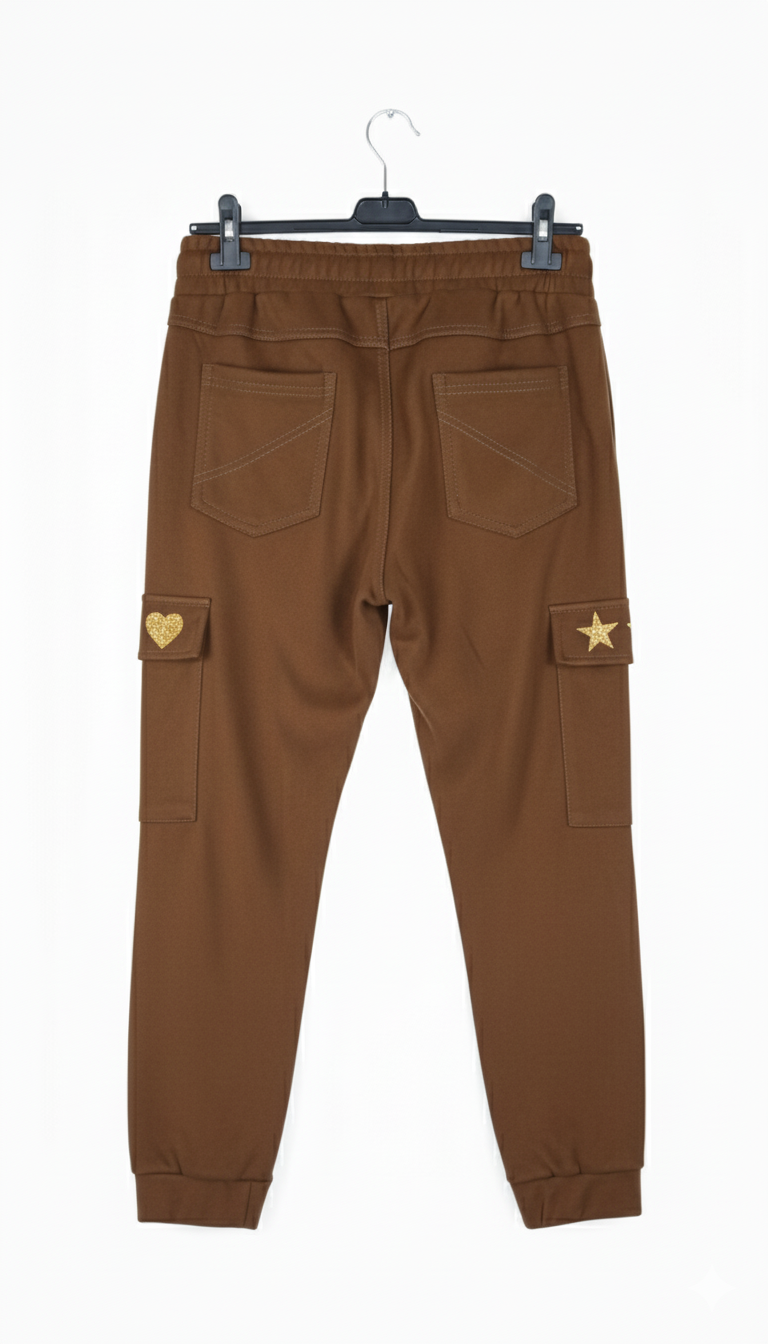 Pantalon cargo femme taille élastique coupe décontractée poches utilitaires coton stretch confortable style urbain casual jusqu’au 42 | Cargo Nova – LyaMode