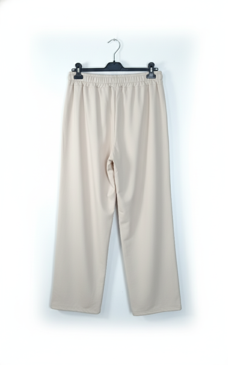 Pantalon femme fluide coton 100% taille élastique coupe large confortable casual chic | Douceur Libre – LyaMode