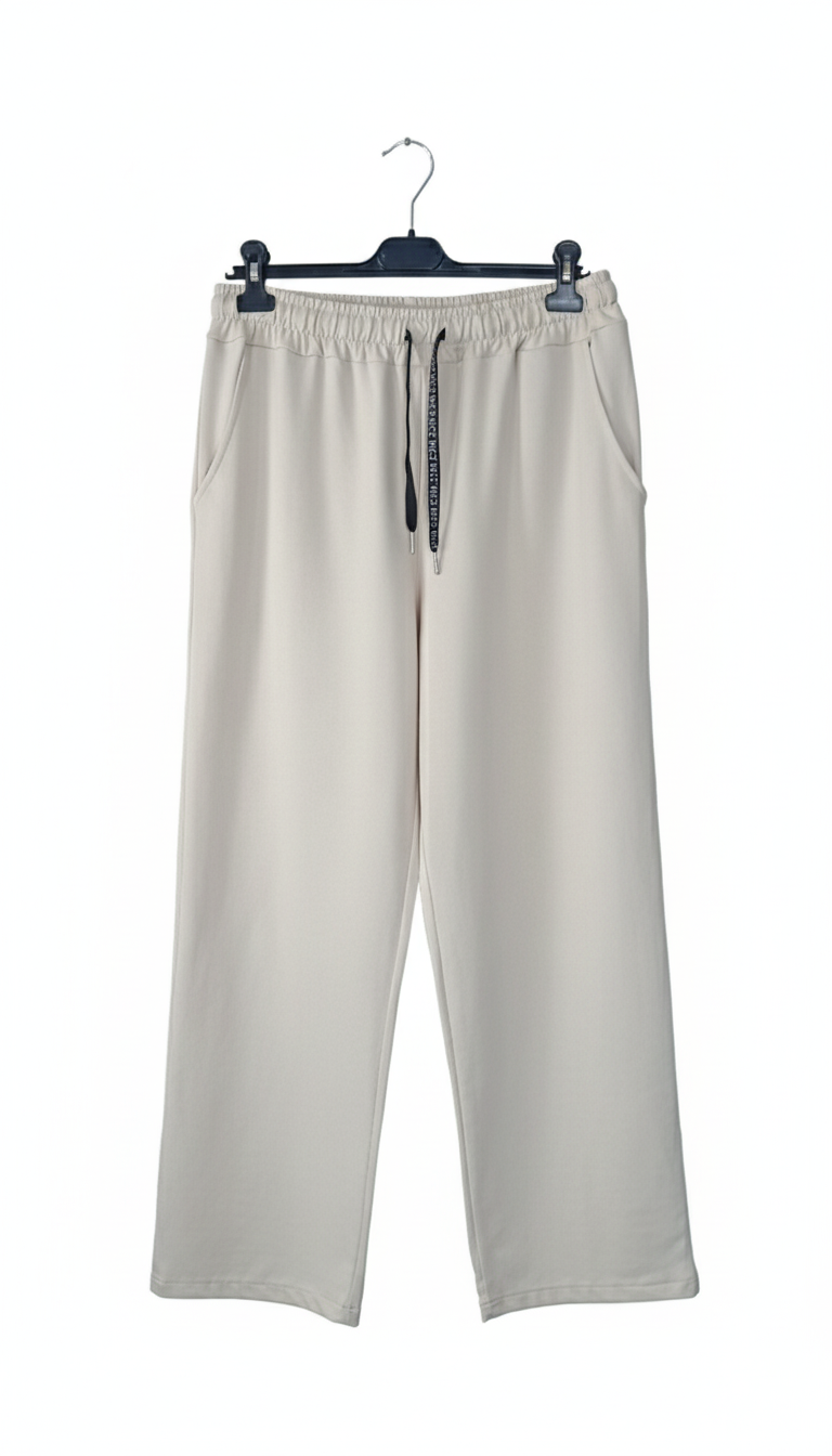 Pantalon femme fluide coton 100% taille élastique coupe large confortable casual chic | Douceur Libre – LyaMode