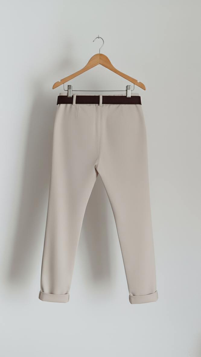 Pantalon femme fluide chic coupe droite stretch confortable taille élastique viscose doux bureau casual élégant taille unique | Évasion Chic – LyaMode