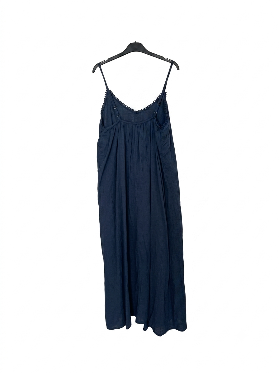 Robe longue SOLEYA en coton – Robe bohème à fines bretelles – LyaMode